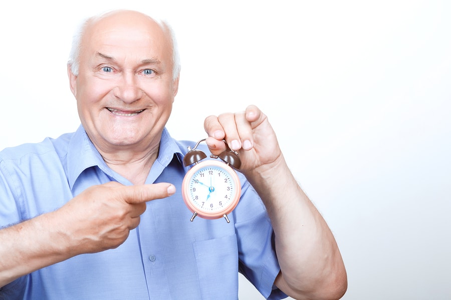 Grandfather with clock